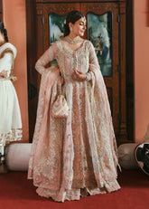 Kanwal Malik Maahi Festive ’25 Mehar – jewel-tone organza shirt with hand-embellished details and PK raw silk lehenga at Highway Fashion.